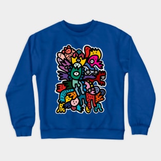 Super Cool Street Art Monsters Crewneck Sweatshirt